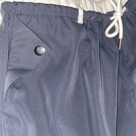 Gray baggy pants elastic waist with tie - Picture 4 of 6